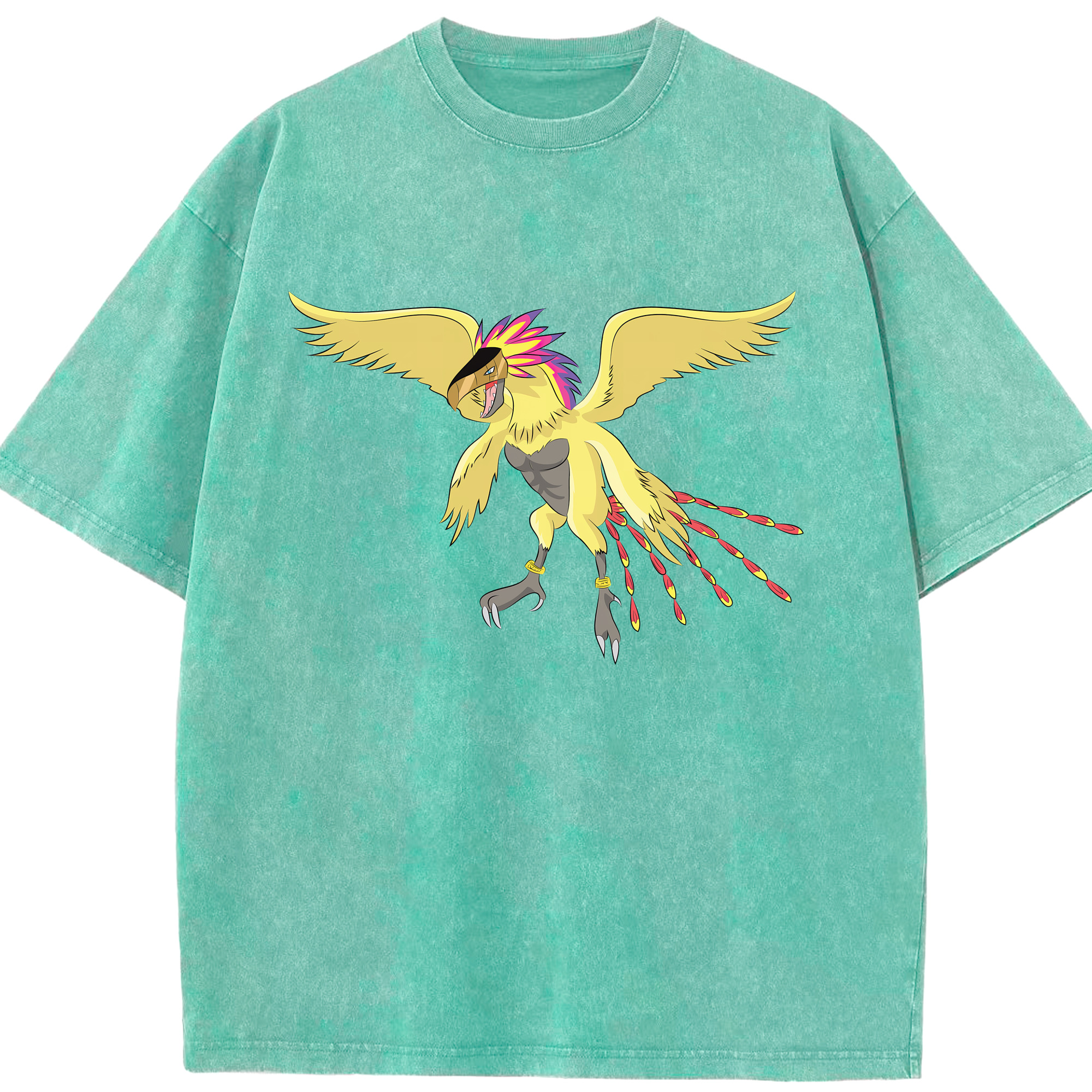 （画像用） Digimon デジタルモンスター/デジモン 綿100% ヴィンテージ風 半袖Tシャツ（フロントプリント）